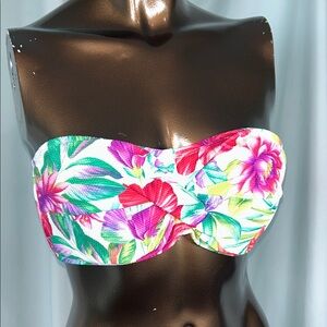 Tommy Bahama Island Cays Fiesta Twist Front Bandeau Top - Small - New